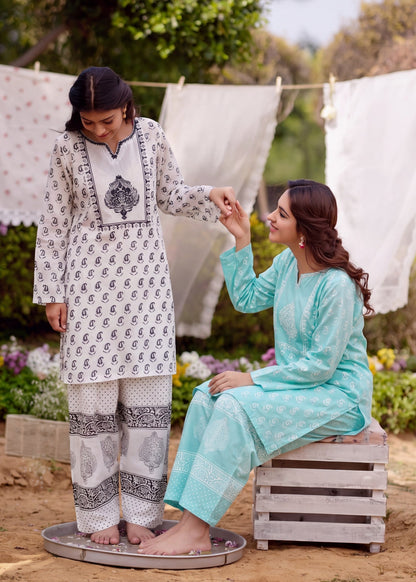 White Lawn Two Piece Suit Online in Dubai UAE Abudhabi Ajman Sharjah