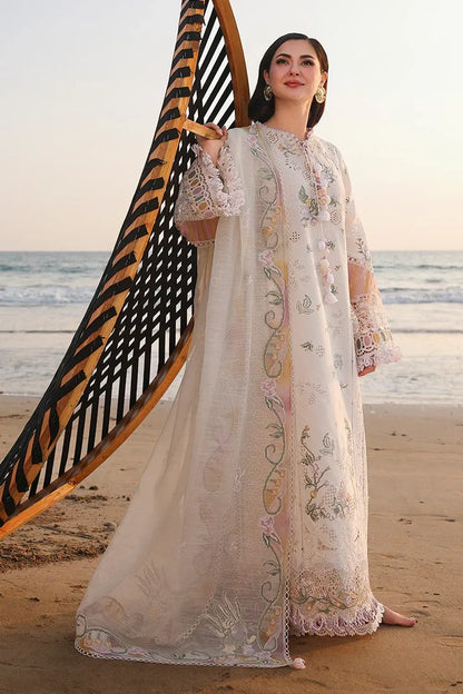 White Luxury Lawn Formal Wear Suit Online in Dubai UAE Abudhabi Ajman Sharjah
