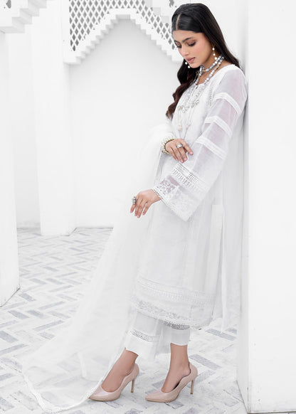 White Raw Silk Trouser Embroidered Kurta Online in Dubai DXB UAE Abudhabi Meena Bazaar