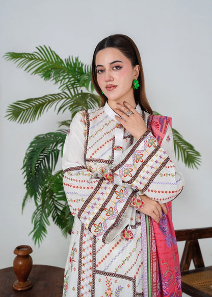 White Silk Farshi Shalwar Pakistani Suit Online in Sri Lanka India Australia
