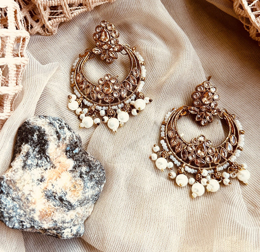 White Stone Work Pearl Choker Set Online in UK USA Canada