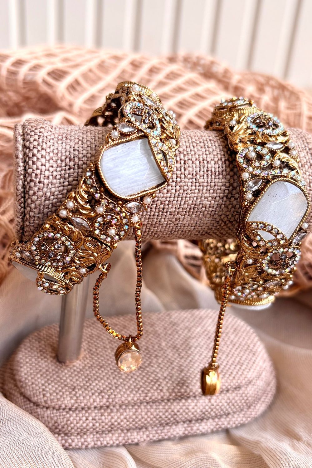 White Stone Work Turkish Bangles Online in Dubai UAE Abudhabi Ajman Sharjah
