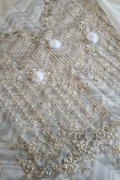 White Hand Made Bridal Suit