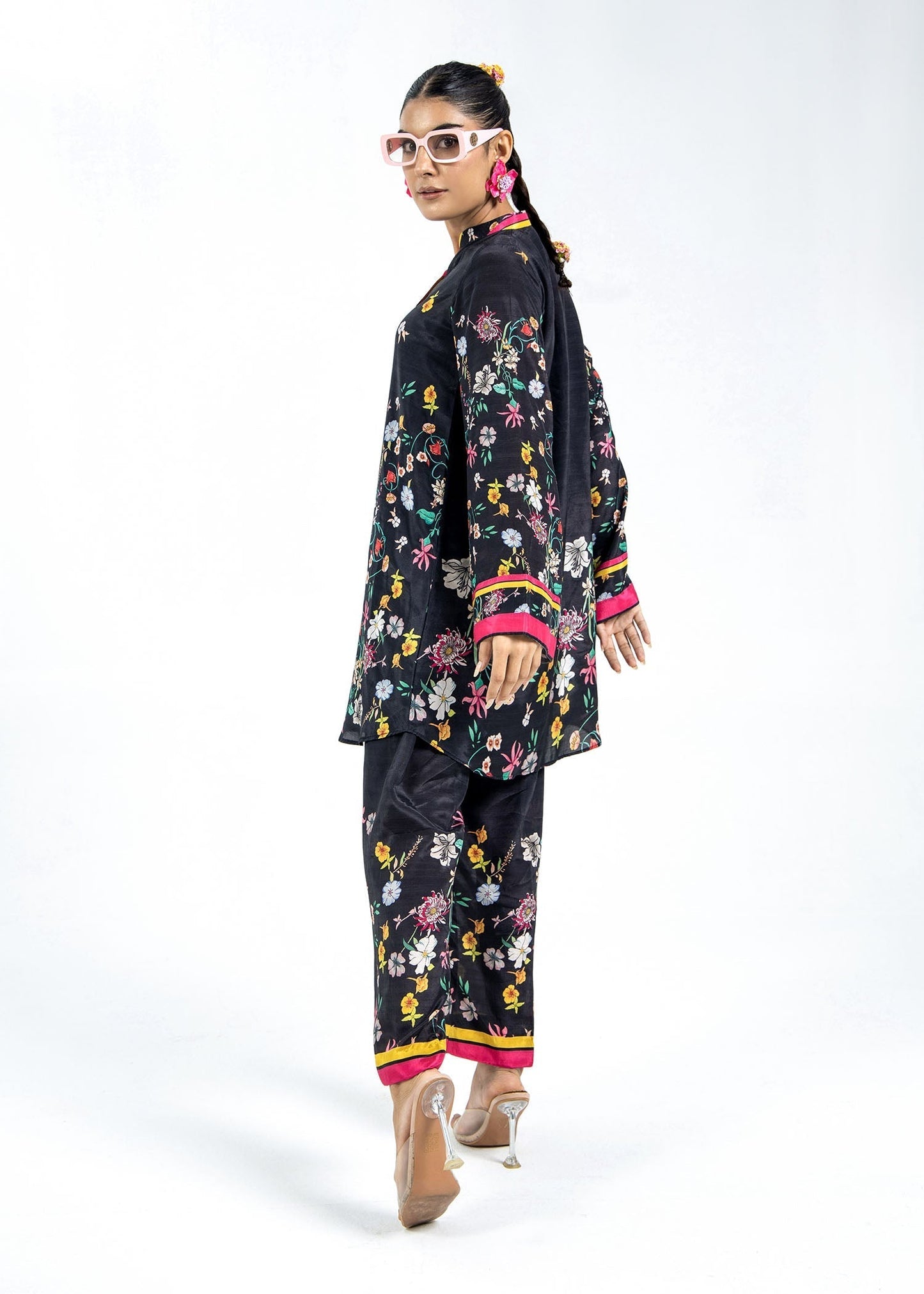 Wide Leg Culottes Raw Silk Co-Ord Online in Dubai UAE Abudhabi Ajman Sharjah