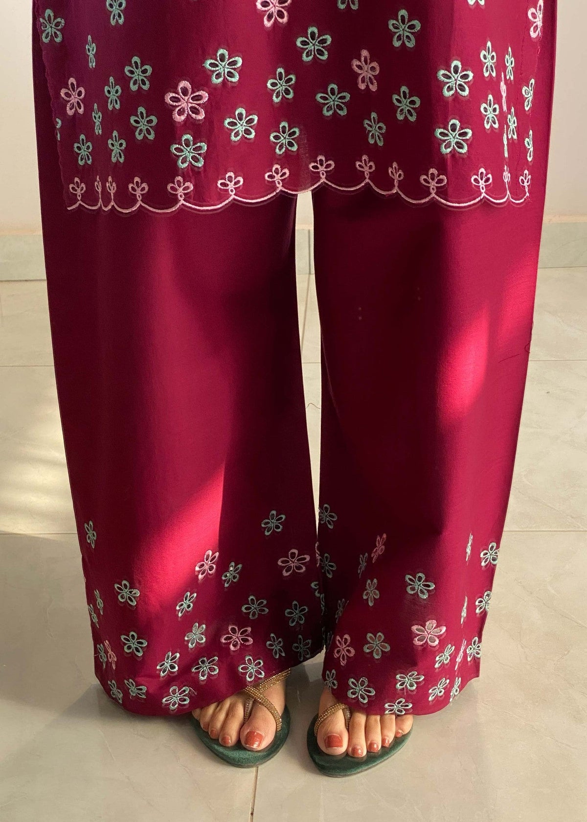 Wine Red Embroidered Lawn Cotton Pakistani Suit Online in Dubai DXB UAE Abudhabi Meena Bazaar
