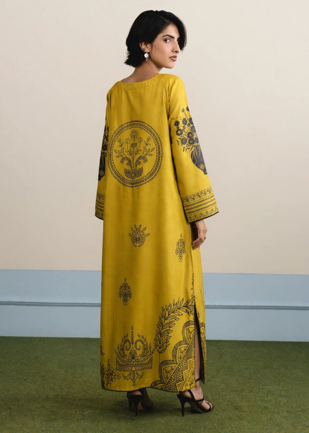 Winter Wear Dhanak Kaftan Pakistani Clothes Online in KSA Riyadh Saudi Arabia Oman Bahrain Qatar