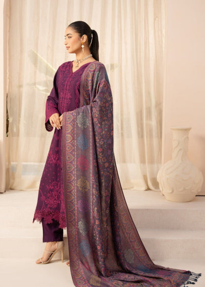Winter Wear Dhanak Salwar Kameez with Silk Trouser Online in KSA Riyadh Saudi Arabia Oman Bahrain Qatar