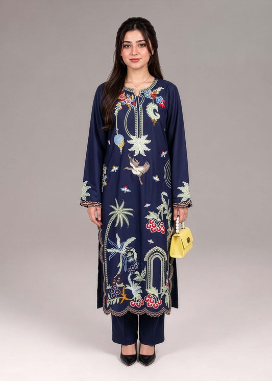 Winter Wear Linen Kurta Set for Women Online in KSA Riyadh Saudi Arabia Oman Bahrain Qatar