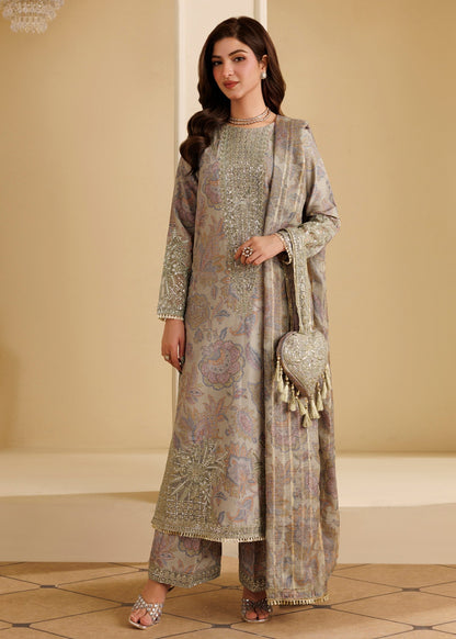 Winter Wear Mint Green 3 Piece Salwar Kameez Online in KSA Riyadh Saudi Arabia Oman Bahrain Qatar