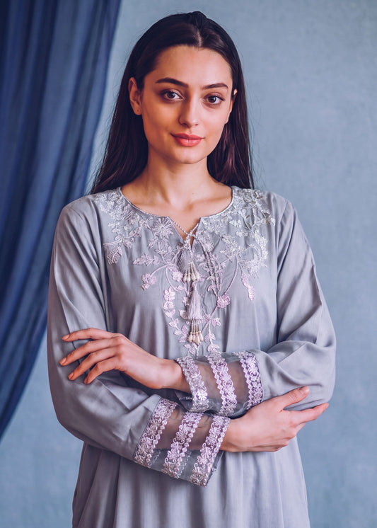 Winter Wear Patchwork Linen Kaftan Online in UK USA Canada
