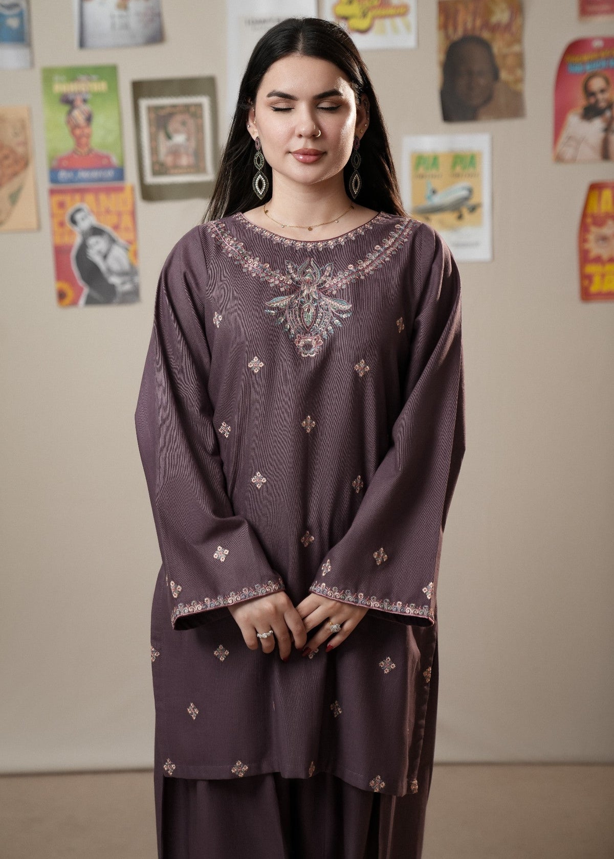 Winter Wear Slub Khaddar Farshi Shalwar Online in Dubai DXB UAE Abudhabi Meena Bazaar