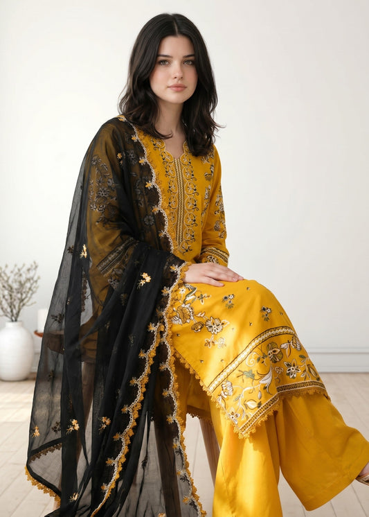 Women Embroidered Lawn Suit Online in KSA Riyadh Saudi Arabia Oman Bahrain Qatar