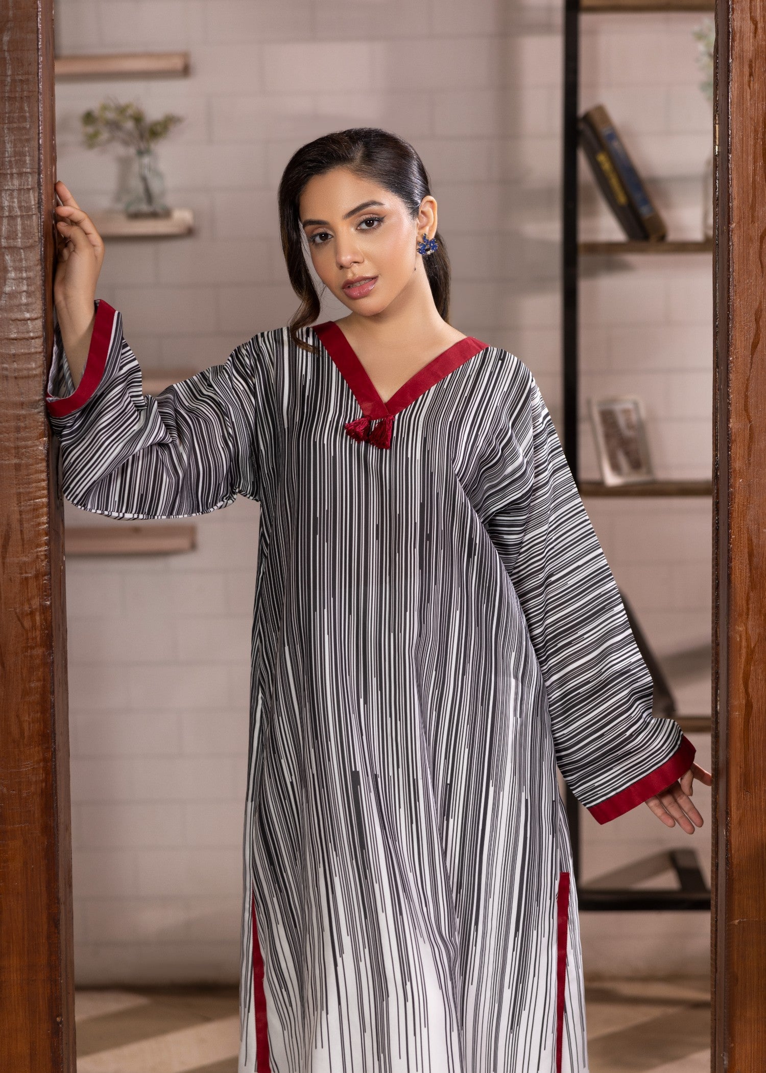 Women's Printed Poly Lawn Kurta Pajama Online in Sri Lanka India Australia