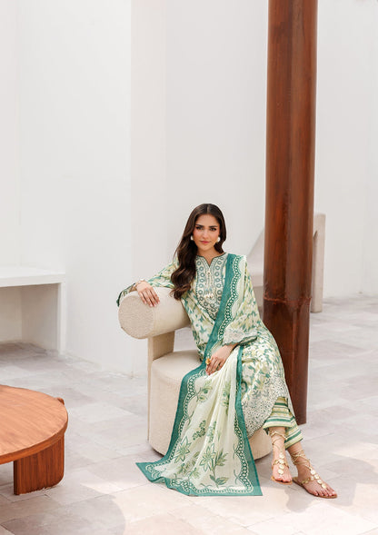 Yellow Green Straight Kurta Lawn Suit Online in Dubai DXB UAE Abudhabi Meena Bazaar
