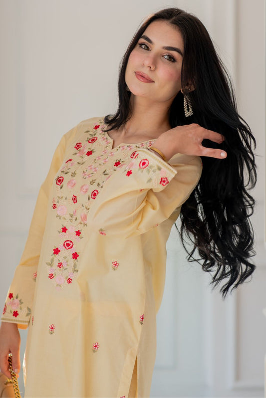 Embroidered Lawn Kurta Set
