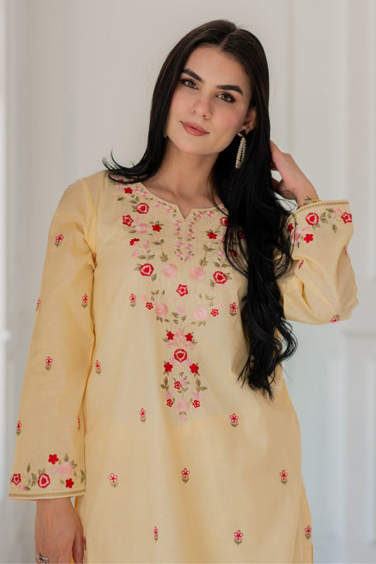 Embroidered Lawn Kurta Set