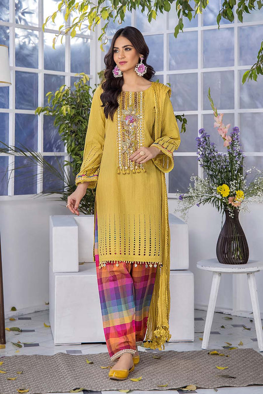 Readymade 100% Cotton Chikankari Suit Size 44