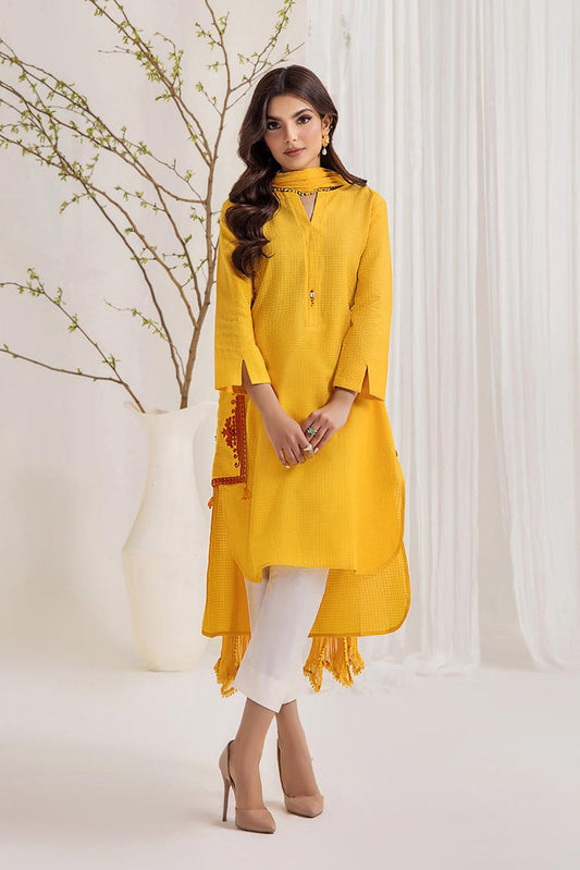 Hand Embroidered Pure Khaadi Cotton Suit
