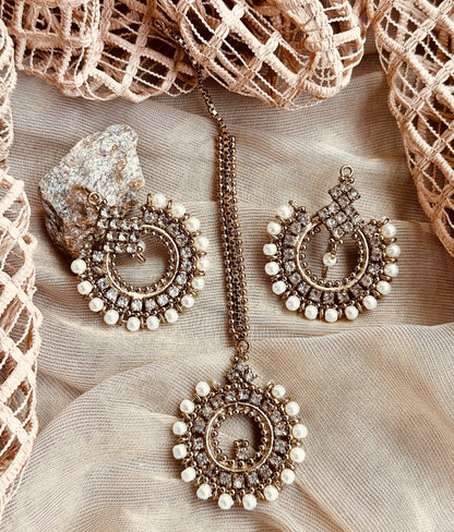 Zarifa Delicate Antique Jewellery Set Online in KSA Riyadh Saudi Arabia Oman Bahrain Qatar