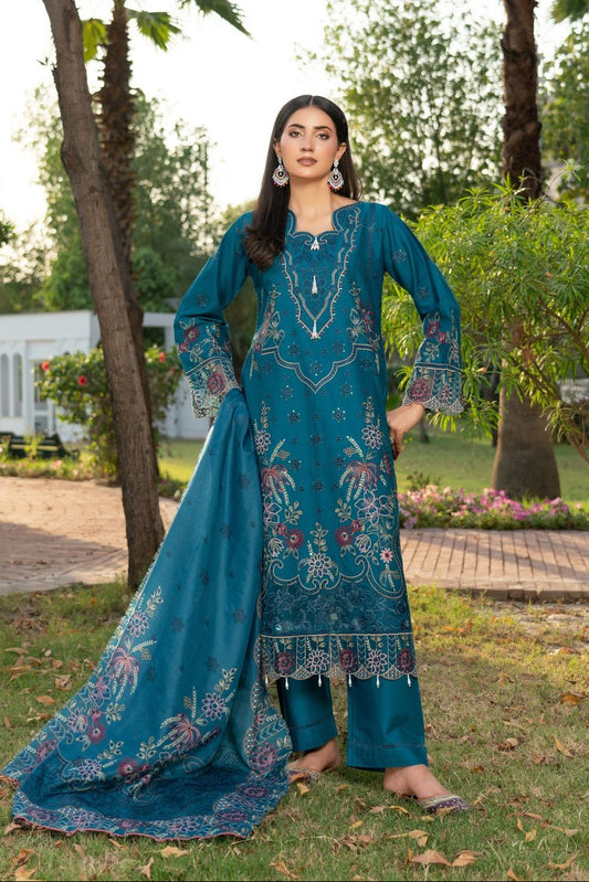 Zinc Heavy Embroidered Lawn Pakistani Suit Online in Dubai UAE Abudhabi Ajman Sharjah