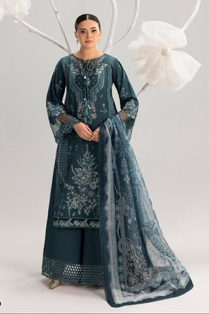 Zinc Lawn Cotton Shalwar Kameez with Khadi Net Dupatta Online in Dubai UAE Abudhabi Ajman Sharjah