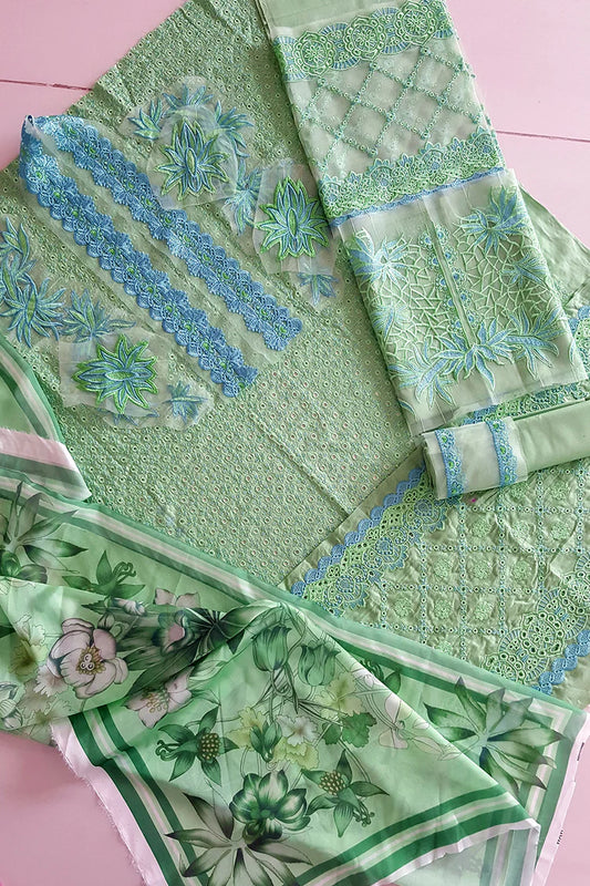 Mint Green Chikankari Lawn Suit