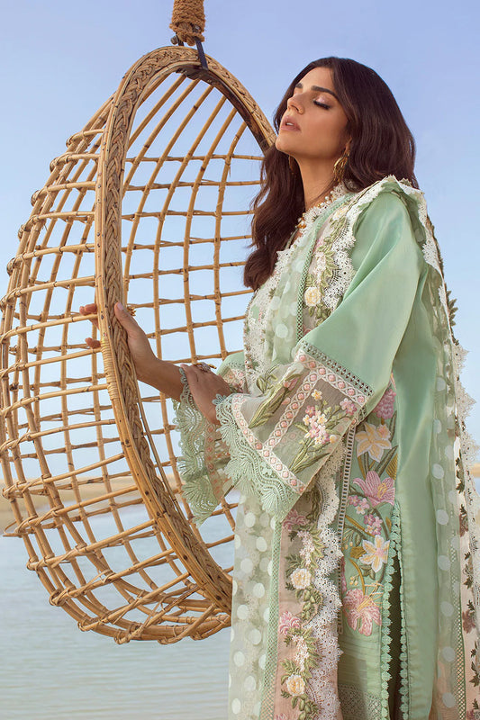 Seafoam Chikankari Lawn Suit