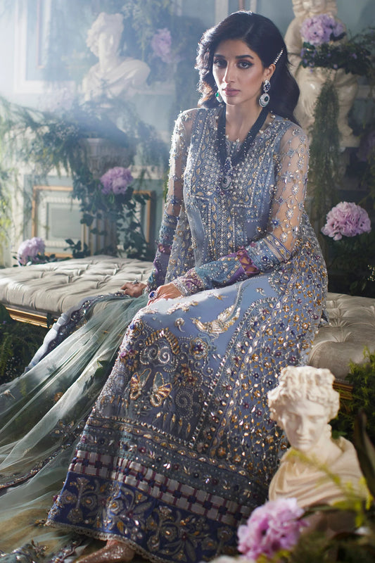 Slate Blue Hand Made Net Suit
