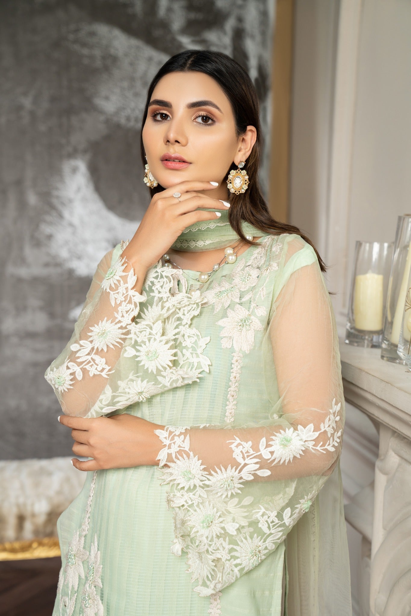 Salwar Mahal Sea Green Cotton Ready to Wear 3pc Salwar Kameez in Dubai SALWAR MAHAL Salwar Mahal Sea Green Cotton Ready to Wear 3pc Salwar Kameez in Dubai SALWAR MAHAL