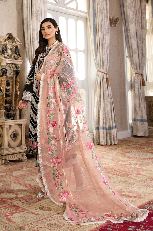 Black Chikankari Lawn Suit