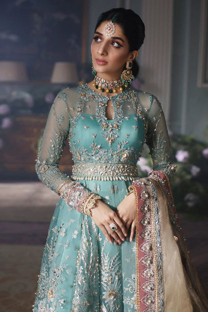 turquoise anarkali online in uk usa canada