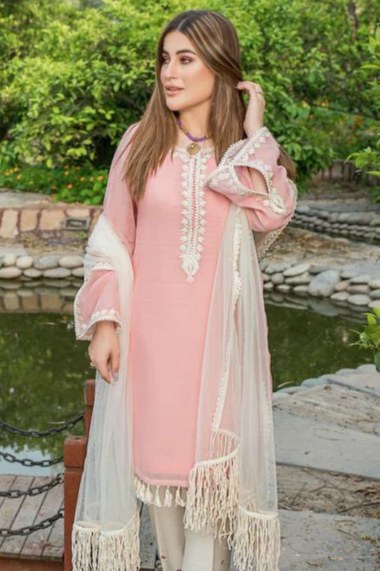 Readymade Hand Embroidered Cotton Suit