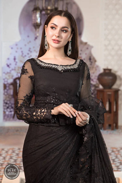 black saree online in uae at salwar mahal