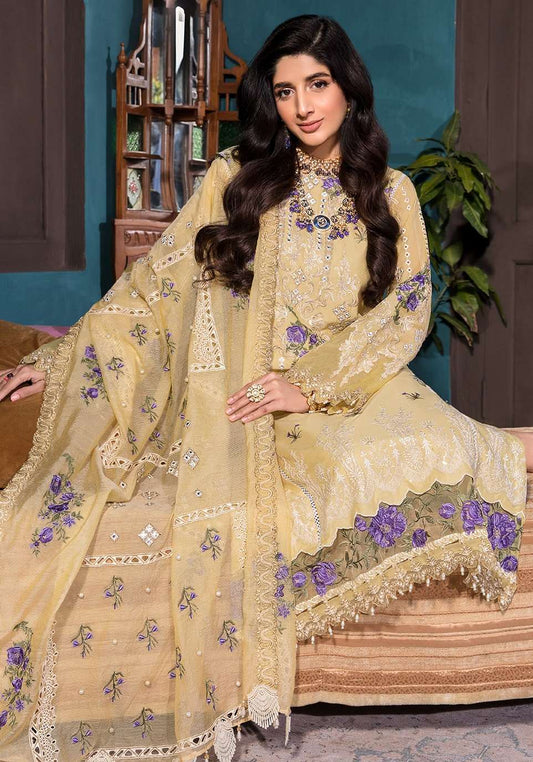 Floral Yellow Chikankari Lawn Suit