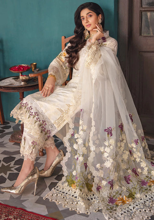 White Chikankari Pure Lawn Suit