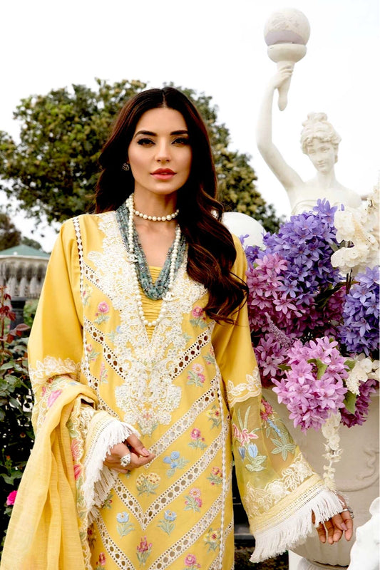 Yellow Chikankari Lawn Suit