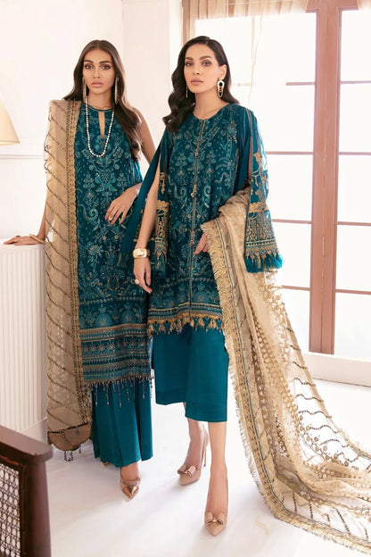 salwar mahal royal blue pure chiffon suits online
