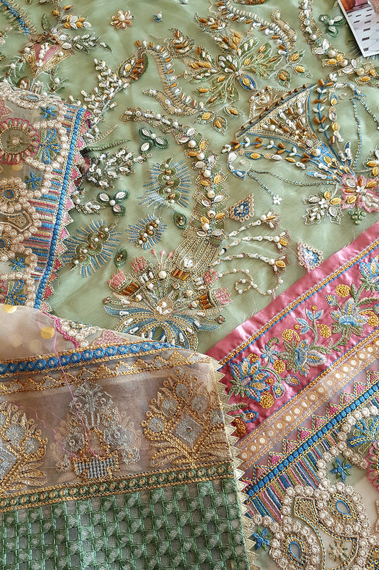 Mint Handmade Organza Suit