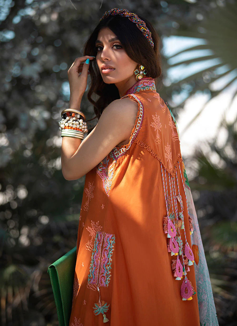Orange salwar kameez designs best sale