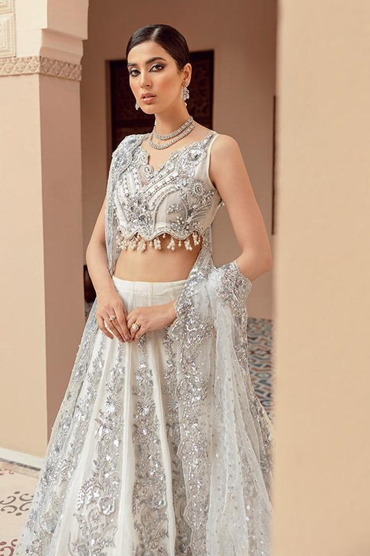Silver Handmade Lehenga Choli