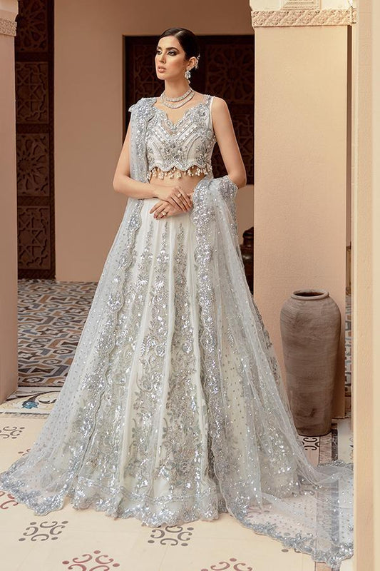 Silver Handmade Lehenga Choli