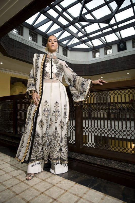 buy white organza salwar suit in dubai online shopping