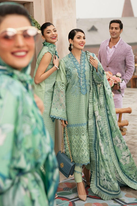 Mint Green Chikankari Lawn Suit