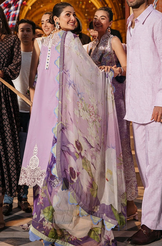 Lilac Chikankari Lawn Suit