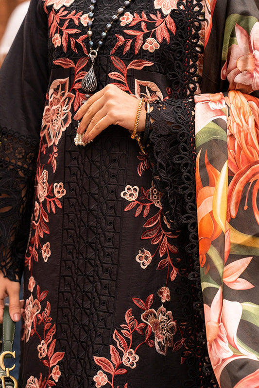 Black Chikankari Lawn Suit