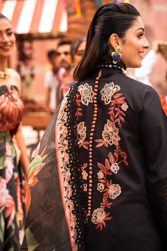 Black Chikankari Lawn Suit