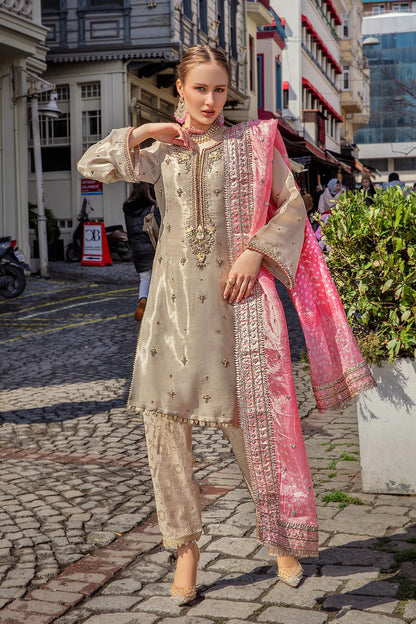 stitched ready made party wear suit with colorful dupatta online in UAE