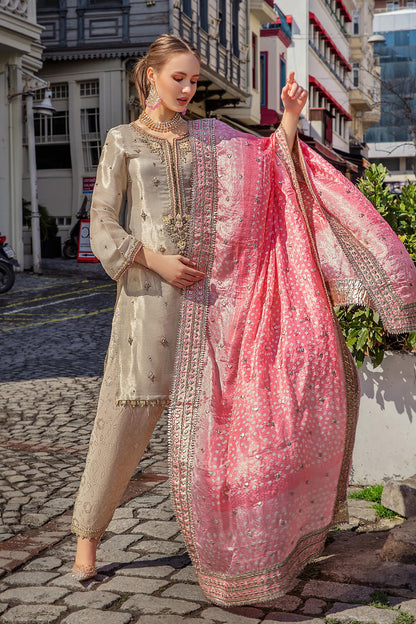 stitched ready made party wear suit with colorful dupatta online in dubai