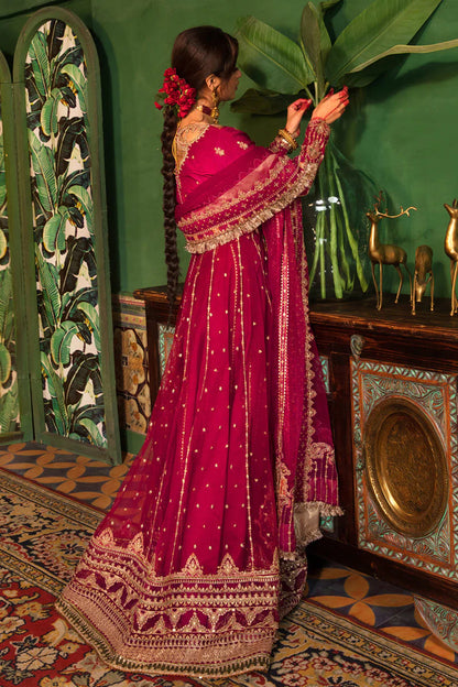 red anarkali gown for brides
