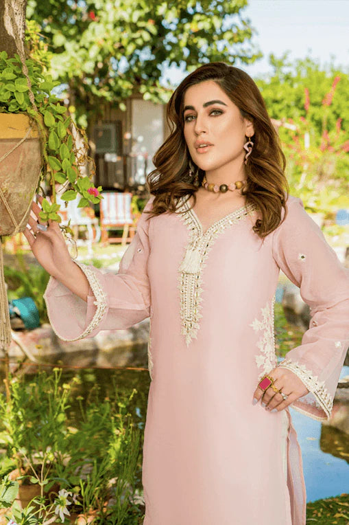 Readymade Cotton Suit with Mirror Work